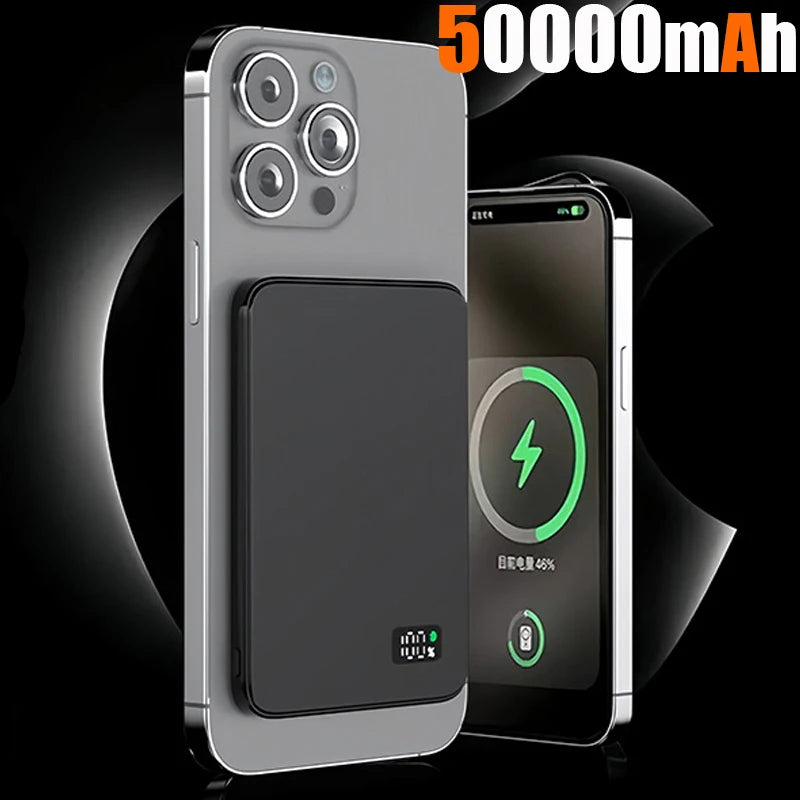 VIVO 50000mAh 3C Certification Thin Power Bank Ultra For MagSafe Magnetic Wireless Fast Charging Portable Battery Display