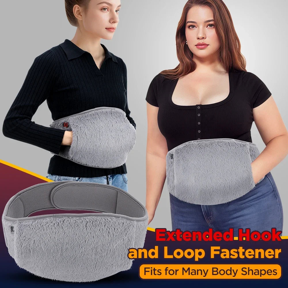 Hand Warmer, Uterus Warming Belt Electric Heated Waist Warmer 3 Levels Cold Protection for Extreme Winters