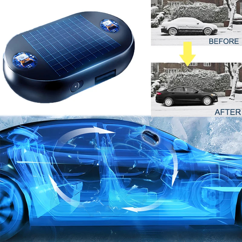 Electromagnetic Car Snow Melting Device Antifreeze Snow Removal Instrument Solar Car Snow Remover Defroster Windshield De Icer